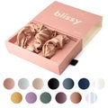 Silk Scrunchies 3 Pack - Rose Regular - 100% Mulberry Silk Hair Ties for Gentle Hold