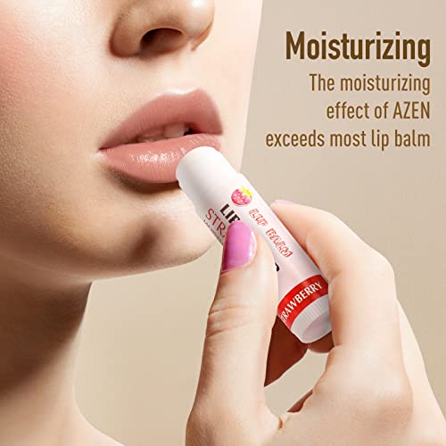 AZEN 120 Pack Lip Balm Bulk Set - 12 Flavors Moisturizing Lip Balms with Natural Ingredients - D-120