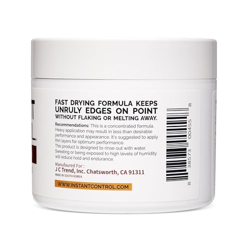 Instant Control Edge & Braid Gel - 8 Ounce Water Soluble Hair Styling Pomade