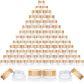 Geiserailie 100 Pieces Glass Cosmetic Containers Empty Sample Jars with Leak Proof Lids Makeup Sample Containers for Lotion Cream Cosmetic (5 Gram)