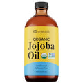 16oz Organic Jojoba Oil ? Glass Bottle ? USDA Certified Organic & Non-GMO ? 100% Pure, Cold-pressed, Unrefined, Hexane-free ? Premium Glow-Boosting Oil