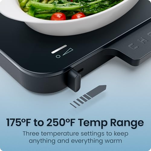 Chefman 2-Panel Midnight Electric Food Warmer - Expandable Warming Tray