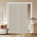 Blackout Accordion Door Curtain Set - Cream White, 72W x 79L, Magnetic Closure