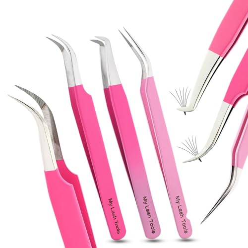 My Lash Tools New Isolation Lash Tweezers For Eyelash Extensions Best for Individual Isolation & Classic Lashes Japanese Stainless Steel Lightweight Precision Lashing Twisers (CEC-JP/05)