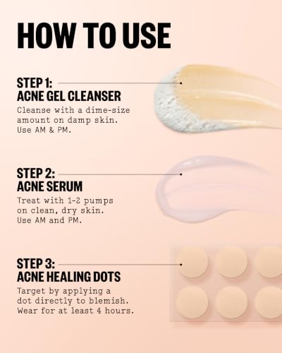 Acne Care Kit with Salicylic Acid Clear Skin Routine - 3 Pieces