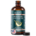 Rosemary Castor Oil for Hair Growth - Glass Bottle 16 Fl Oz - Live Fraiche