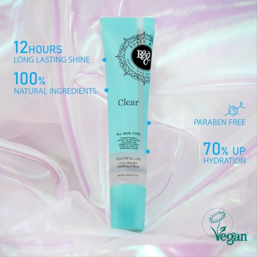 Rosee Lip Gloss Vegan & Cruelty Free Treatment, Professional Make up, Long Lasting Glossy with Shea Butter, Moisturize, Protect & Smooth, High Shine, Non-Sticky (z2. Set of 8-3, 0.5)