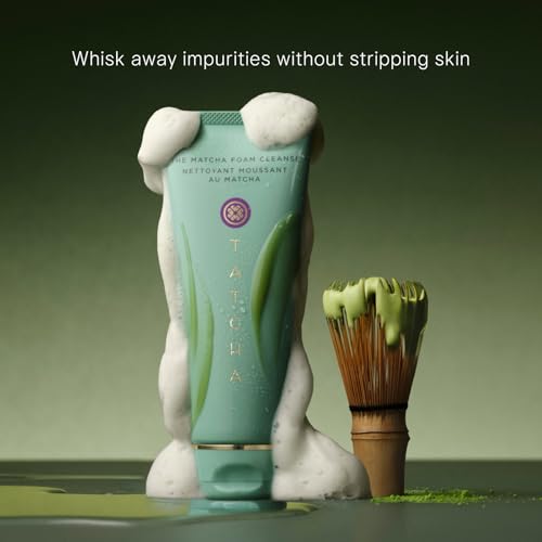 TATCHA Matcha Foam Cleanser 150ml - Clarifying Gel Face Wash for Oily Skin