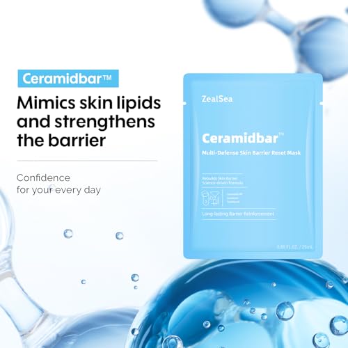 ZealSea Ceramidbar Face Mask Skincare Set – 10 Pack, Repair & Rescue Duo (Repair Mask 10 Count)