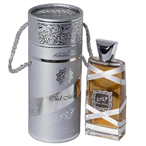 Lattafa Oud Mood Reminiscence Unisex Eau de Parfum Spray 3.4 Fl Oz - Amber Wood Variations