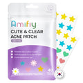 Star Pimple Patches For Face, Korean Cute Pimple Patch with Star/Heart/Flower Shapes, FSA HSA Acne Treatment Absorbs Zits, Reduces Redness with Hydrocolloid & Tea Tree, Vegan, 40 Count