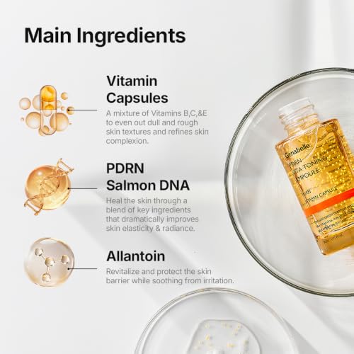 Vitamin C Serum Toning Ampoule with PDRN & Hyaluronic Acid - 1.01 Fl Oz