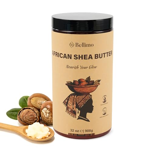 Raw Shea Butter 32 Oz - Unrefined African Grade A Ivory Natural Skin & Hair Care