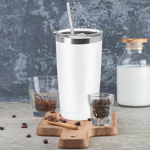 16 Pack Insulated Stainless Steel Travel Tumblers 20oz Bulk Set