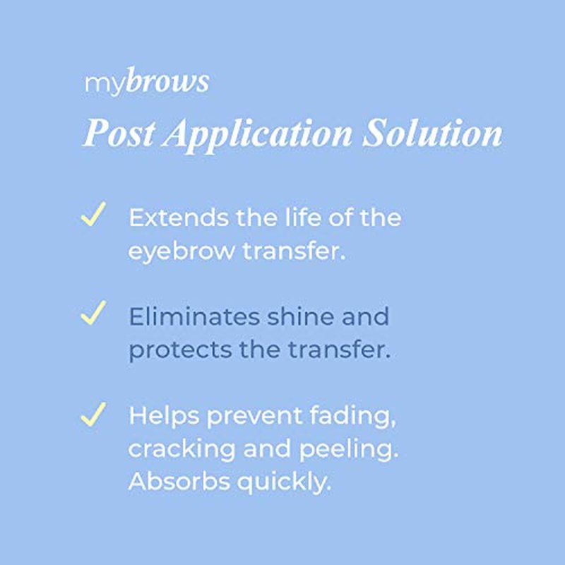 Godefroy Mybrows Post Application Solution To Extend the Life and Remove Shine for Temporary Tattoos, Eyebrow Transfers, & Brow Stamps, .27 Oz