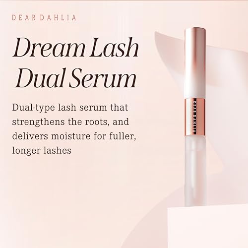 DEARDAHLIA Dream Lash Dual Serum, 9mL - Premium Eyelash Enhancer for Longer, Fuller, Thicker Lashes. Non-Irritating Formula, Hydrating & Healthy-Looking, Easy Application