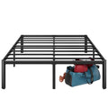 Full Metal Platform Bed Frame - 16 Inch Modern Steel Slat Support No Box Spring Black Variation of THIS listing