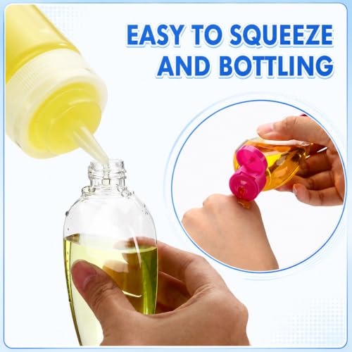 Yalikop 100 Pcs Traveling Bottles with Keychain 2oz Clear Plastic