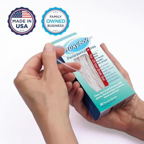 ProxySoft Periodontal Floss 5 Pack - Dental Floss for Braces & Gum Care