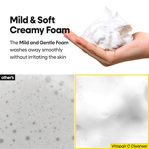 Citrus Vitamin C Glow Facial Cleanser 2 Pack - Green Lemon Extract, Gentle Foaming, 150ml