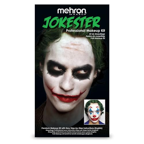 Mehron Makeup Jokester Character Kit - Zombie, Halloween & Cosplay Makeup Set