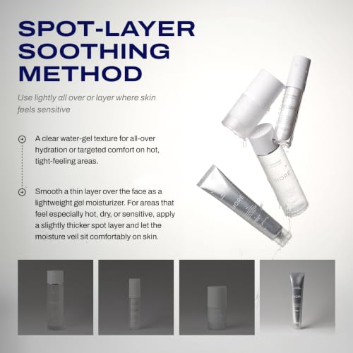 Soothing Gel Moisturizer for Sensitive Skin - Calming Hyaluronic Acid & Peptides