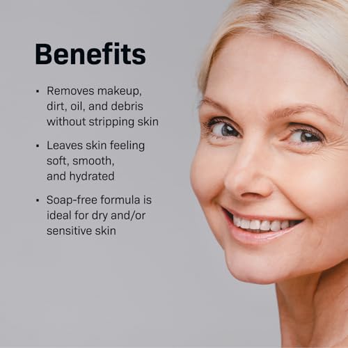 Gentle Cleansing Lotion for Sensitive Skin 3.4 Fl Oz - Fragrance Free, Soothing Facial Cleanser