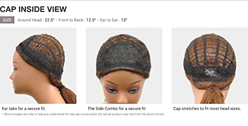 Outre Half Wig Cap Neesha H303 Flat Lay Quick Weave 2 Pack Natural Texture
