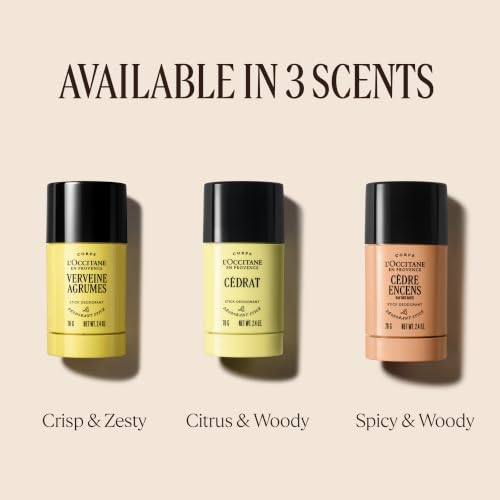 L'Occitane Aluminum-Free Deodorant with Baux Scent - Fresh 1 Fl Oz