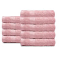 MUSH Rayon Derived from Bamboo Face Towel Washcloth | Ultra Soft, Absorbent Towel for facewash, Gym, Pool, Travel, Spa, and Yoga | 500 GSM 13 x 13 Inches | Pack of 9, Pink
