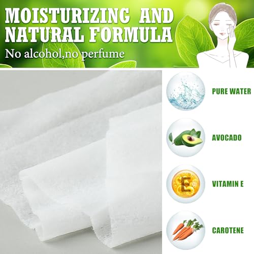 150 Pcs Waterproof Makeup Remover Wipes - Gentle Facial Cleansing Towelettes