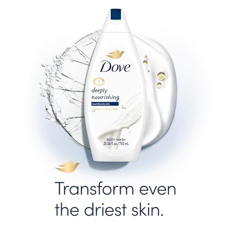 Dove Body Wash 3-Pack ? Deeply Nourishing for Softer, Smoother Skin, 25.4 Oz Ea