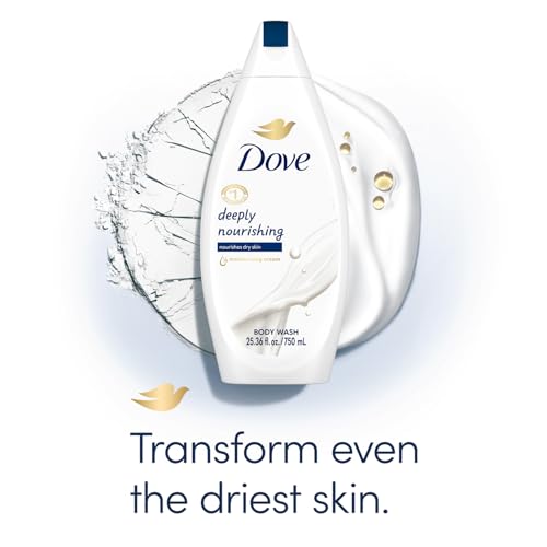 Dove Deeply Nourishing Body Wash 3-Pack - Moisturizing & Hydrating for Soft Skin