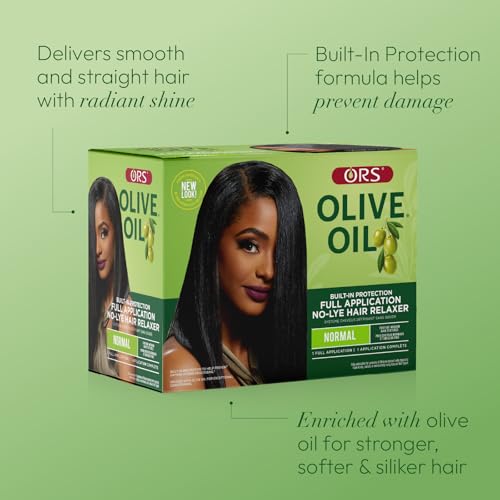ORS Olive Oil Hair Relaxer Full Application No-Lye Normal Strength - Pack of 4 (Variation 4)