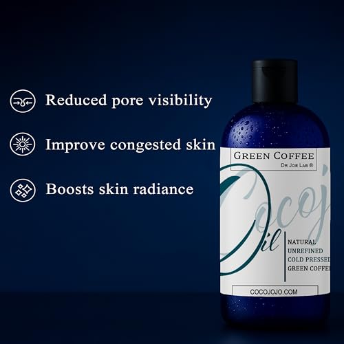 Green Coffee Bean Oil - Pure, Cold Pressed, Non-GMO Skin, Hair & Body Oil 4 oz