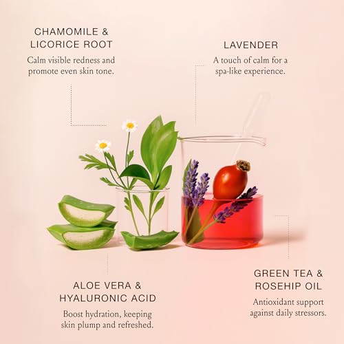 Boom Clean¢ç Face Wash for Women | Calming Botanical Gentle Daily Facial Cleanser | pH-Balanced, Microbiome-Friendly Formula | Hydrating Aloe, Chamomile & Green Tea | Vegan, Cruelty-Free (8 oz)