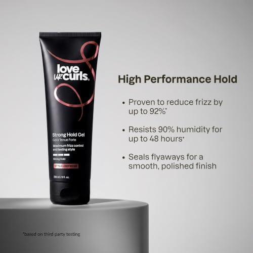 Love Ur Curls Strong Hold Curl Gel for Defined Frizz-Free Curly Hair