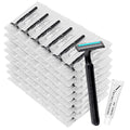 Disposable Razors in Bulk with Shaving Cream - 100 Pack, Double Blade Men's Safety Razors