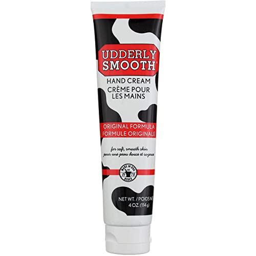 Udderly Smooth Hand Cream 4 oz Pack of 6 - Original Moisturizer for Dry Skin
