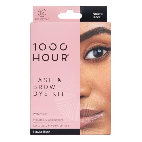 MaxRelief 1000 Hour Black Brow Gel Kit Long-Lasting Eyebrow Mascara & Definer