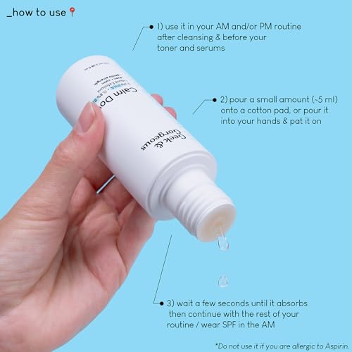 Geek & Gorgeous Calm Down 4% PHA+BHA Exfoliating Liquid for Sensitive Skin - 3.38 oz