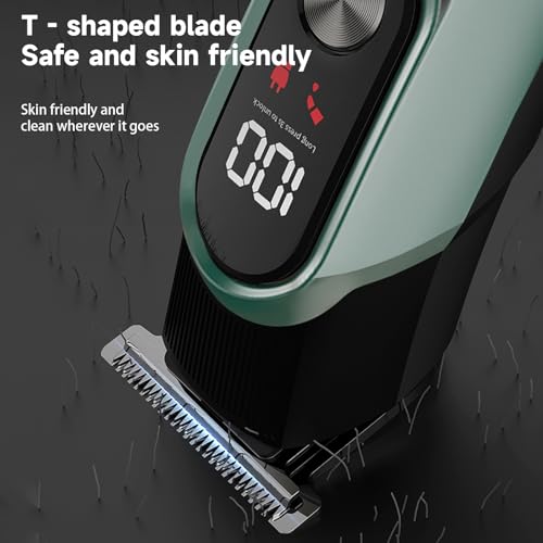 Men's 5-in-1 Waterproof Cordless Grooming Kit with Hair Clipper, Nose & Ear Trimmers
