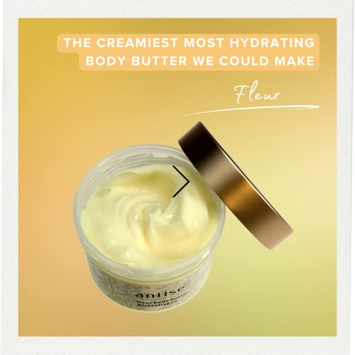 Moisturizing Body Butter Cream with Collagen ? Deep Hydration & Nourishing Skincare. Fast absorbing ? Shea Butter, Avocado, Coconut Oil, Vitamin E & Pomegranate ? Fleur Scent ? 7 oz