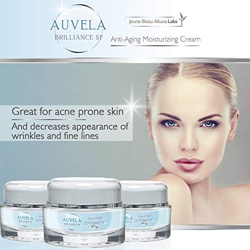 Jeune Bisou Alluvia Labs Auvela Brilliance SF Anti-Aging Wrinkle Cream - Moisturizer & Skin Protector