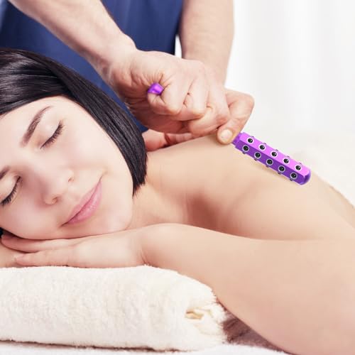 Purple Germanium Face Roller Uplifting Skin Care Massager - Anti-Aging & Blood Circulation