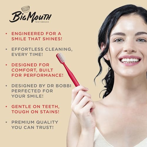 Big Mouth Manual Toothbrush - Wide Head Soft Bristle for Adults - Variation 4