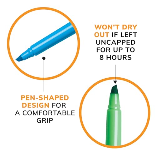 BIC Brite Liner Blue Highlighters Pack of 12 with Chisel Tip – Ideal for Office & School