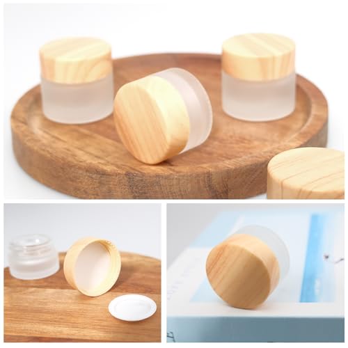 30g Glass Cosmetic Containers Set - 32 Frosted Jars with Leakproof Lids for Makeup & Skincare - Variation of 30 Gram / 32