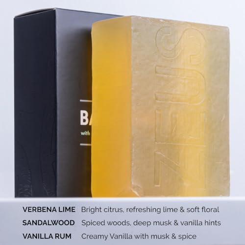 ZEUS Natural Hydrating Body & Face Wash Bar 2 Pack - Verbena Lime