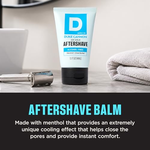 Duke Cannon Menthol Cooling After-Shave Balm 1.5 oz Tripack – Soothes & Refreshes Skin